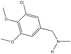 N-(3-chloro-4,5-dimethoxybenzyl)-N-methylamine 结构式