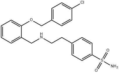 4-[2-({2-[(4-chlorobenzyl)oxy]benzyl}amino)ethyl]benzenesulfonamide,774554-60-8,结构式