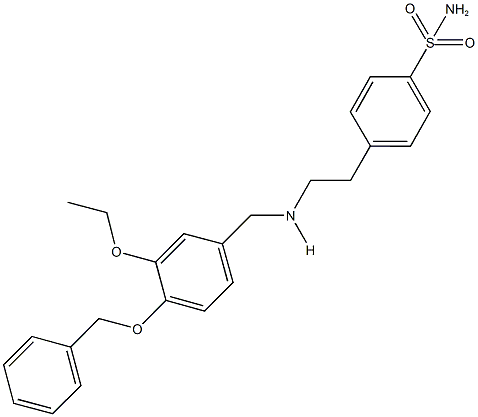 4-(2-{[4-(benzyloxy)-3-ethoxybenzyl]amino}ethyl)benzenesulfonamide Structure