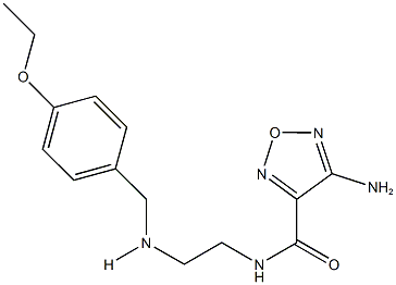 4-amino-N-{2-[(4-ethoxybenzyl)amino]ethyl}-1,2,5-oxadiazole-3-carboxamide Structure