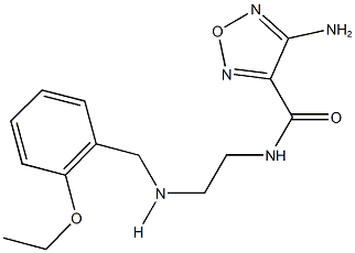 4-amino-N-{2-[(2-ethoxybenzyl)amino]ethyl}-1,2,5-oxadiazole-3-carboxamide 结构式