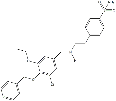 4-(2-{[4-(benzyloxy)-3-chloro-5-ethoxybenzyl]amino}ethyl)benzenesulfonamide,774554-92-6,结构式