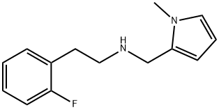 N-[2-(2-fluorophenyl)ethyl]-N-[(1-methyl-1H-pyrrol-2-yl)methyl]amine Structure