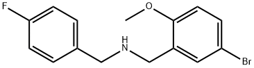 N-(5-bromo-2-methoxybenzyl)-N-(4-fluorobenzyl)amine Structure