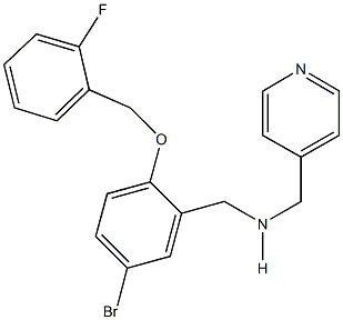 N-{5-bromo-2-[(2-fluorobenzyl)oxy]benzyl}-N-(4-pyridinylmethyl)amine Struktur