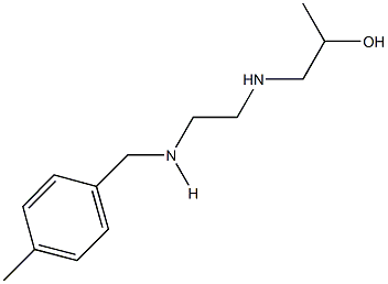 1-({2-[(4-methylbenzyl)amino]ethyl}amino)-2-propanol Struktur