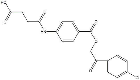 4-(4-{[2-(4-chlorophenyl)-2-oxoethoxy]carbonyl}anilino)-4-oxobutanoic acid Structure