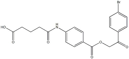 5-(4-{[2-(4-bromophenyl)-2-oxoethoxy]carbonyl}anilino)-5-oxopentanoic acid,774557-95-8,结构式