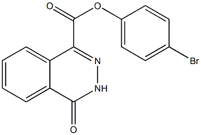4-bromophenyl 4-oxo-3,4-dihydro-1-phthalazinecarboxylate,774558-53-1,结构式