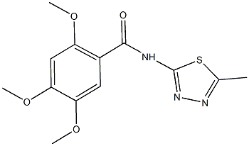 2,4,5-trimethoxy-N-(5-methyl-1,3,4-thiadiazol-2-yl)benzamide Structure