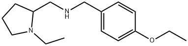 N-(4-ethoxybenzyl)-N-[(1-ethyl-2-pyrrolidinyl)methyl]amine 结构式