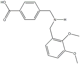 4-{[(2,3-dimethoxybenzyl)amino]methyl}benzoic acid Structure