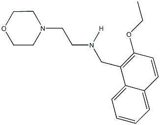 N-[(2-ethoxy-1-naphthyl)methyl]-N-[2-(4-morpholinyl)ethyl]amine Structure