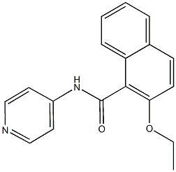 2-ethoxy-N-(4-pyridinyl)-1-naphthamide Struktur
