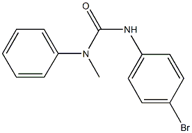 N'-(4-bromophenyl)-N-methyl-N-phenylurea 结构式