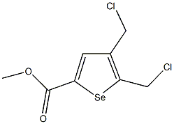 methyl 4,5-bis(chloromethyl)selenophene-2-carboxylate Struktur