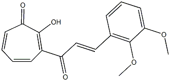 3-[3-(2,3-dimethoxyphenyl)acryloyl]-2-hydroxy-2,4,6-cycloheptatrien-1-one|