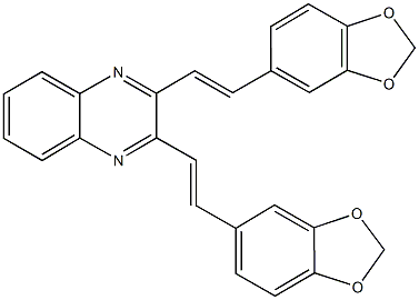 77669-49-9 2,3-bis[2-(1,3-benzodioxol-5-yl)vinyl]quinoxaline