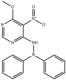 4-(2,2-diphenylhydrazino)-5-nitro-6-methoxypyrimidine Structure