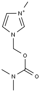 (3-methyl-1H-imidazol-3-ium-1-yl)methyl dimethylcarbamate,777038-51-4,结构式