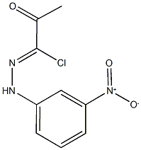 N-{3-nitrophenyl}-2-oxopropanehydrazonoyl chloride Structure