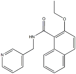 2-ethoxy-N-(3-pyridinylmethyl)-1-naphthamide Structure