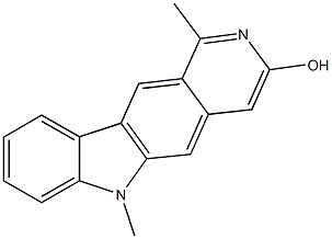 1,6-dimethyl-6H-pyrido[4,3-b]carbazol-3-ol Structure