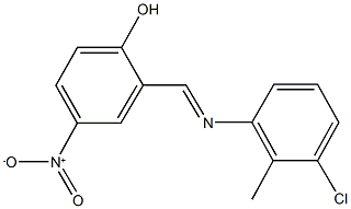 2-{[(3-chloro-2-methylphenyl)imino]methyl}-4-nitrophenol|