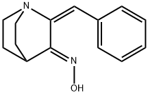 2-benzylidenequinuclidin-3-one oxime Struktur