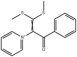 1-[1-benzoyl-2,2-bis(methylsulfanyl)vinyl]pyridinium|