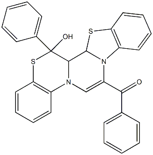 78184-62-0 (14-hydroxy-14-phenyl-13b,14-dihydro-13aH-[1,3]benzothiazolo[2',3':3,4]pyrazino[2,1-c][1,4]benzothiazin-7-yl)(phenyl)methanone