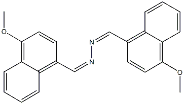 4-methoxy-1-naphthaldehyde [(4-methoxy-1-naphthyl)methylene]hydrazone Structure