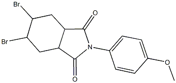 5,6-dibromo-2-(4-methoxyphenyl)hexahydro-1H-isoindole-1,3(2H)-dione|