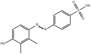 4-[(4-hydroxy-2,3-dimethylphenyl)diazenyl]benzenesulfonic acid 化学構造式