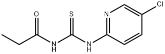 N-(5-chloro-2-pyridinyl)-N'-propionylthiourea Struktur