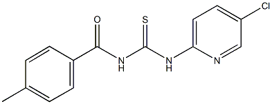 N-(5-chloropyridin-2-yl)-N'-(4-methylbenzoyl)thiourea 结构式