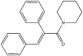 1-(2,3-diphenylacryloyl)piperidine Structure