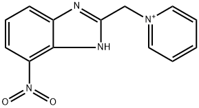 1-[(4-nitro-1H-benzimidazol-2-yl)methyl]pyridinium 化学構造式