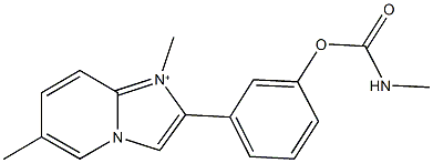 3-(1,6-dimethylimidazo[1,2-a]pyridin-1-ium-2-yl)phenyl methylcarbamate,790630-97-6,结构式