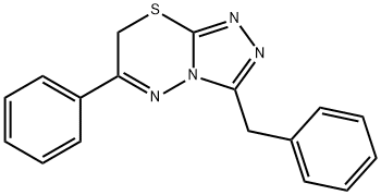 3-benzyl-6-phenyl-7H-[1,2,4]triazolo[3,4-b][1,3,4]thiadiazine|