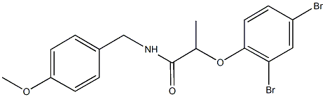 2-(2,4-dibromophenoxy)-N-(4-methoxybenzyl)propanamide|