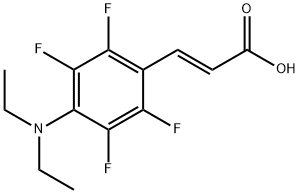 3-[4-(diethylamino)-2,3,5,6-tetrafluorophenyl]acrylic acid 结构式