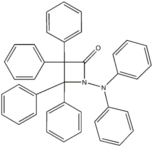 1-(diphenylamino)-3,3,4,4-tetraphenyl-2-azetidinone Structure