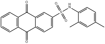 N-(2,4-dimethylphenyl)-9,10-dioxo-9,10-dihydro-2-anthracenesulfonamide Structure