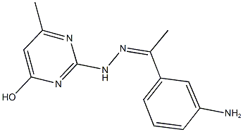 1-(3-aminophenyl)ethanone (4-hydroxy-6-methyl-2-pyrimidinyl)hydrazone|