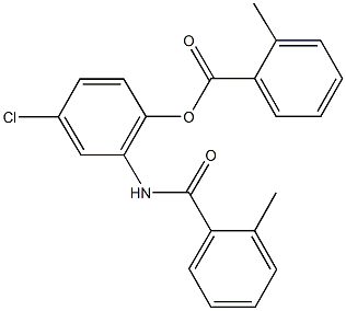 4-chloro-2-[(2-methylbenzoyl)amino]phenyl 2-methylbenzoate 结构式