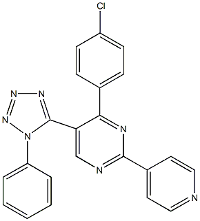 791786-94-2 4-(4-chlorophenyl)-5-(1-phenyl-1H-tetraazol-5-yl)-2-(4-pyridinyl)pyrimidine