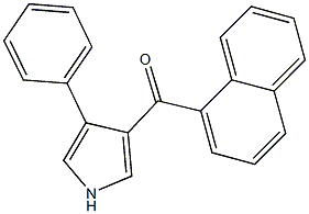 1-naphthyl(4-phenyl-1H-pyrrol-3-yl)methanone Struktur