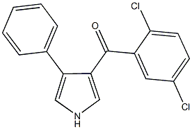 (2,5-dichlorophenyl)(4-phenyl-1H-pyrrol-3-yl)methanone 化学構造式