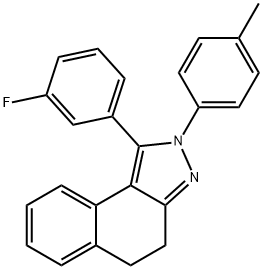 1-(3-fluorophenyl)-2-(4-methylphenyl)-4,5-dihydro-2H-benzo[e]indazole Structure